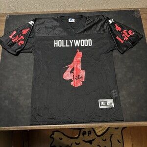 Hulk Hollywood Hogan Vintage 90s Football Starter Jersey WWF 4 Life Adult Medium